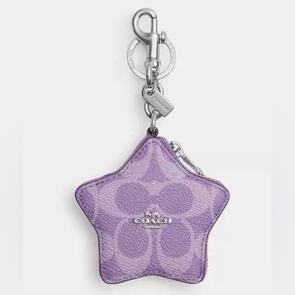 Coach Handbags - Coach Star Bag Charm In Signature Canvas